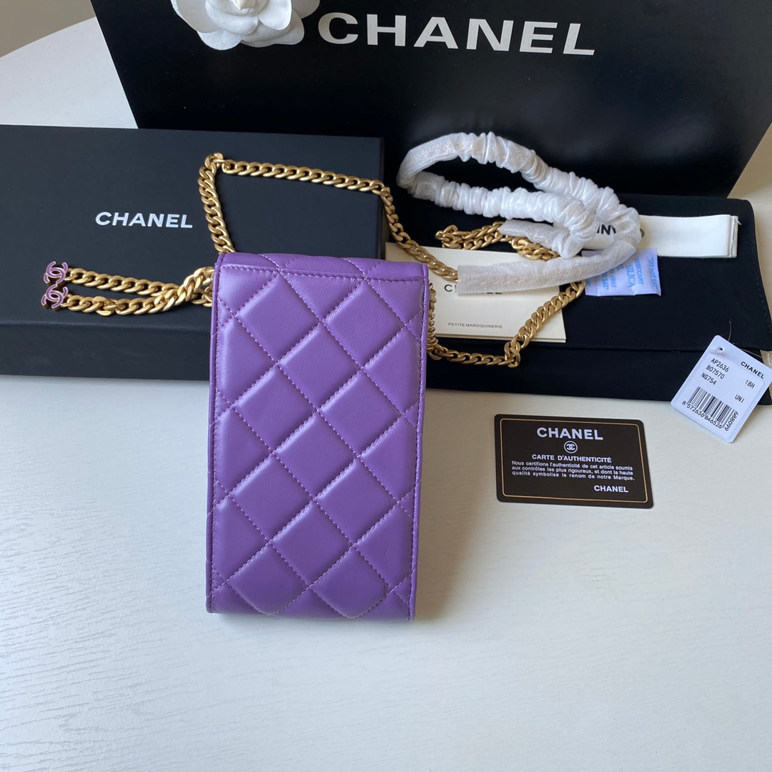 CHLPhone Holder Purple 15cm 6in Handbag