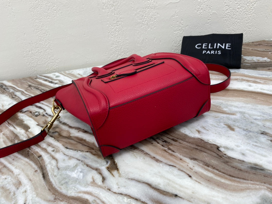 Gucci Top Quality Nano Lu age Bag In Red Travel Bag 8In20Cm 6677