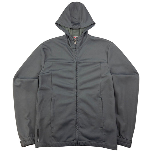 Prada Handbag Sport Up Hoodie Gray Zip