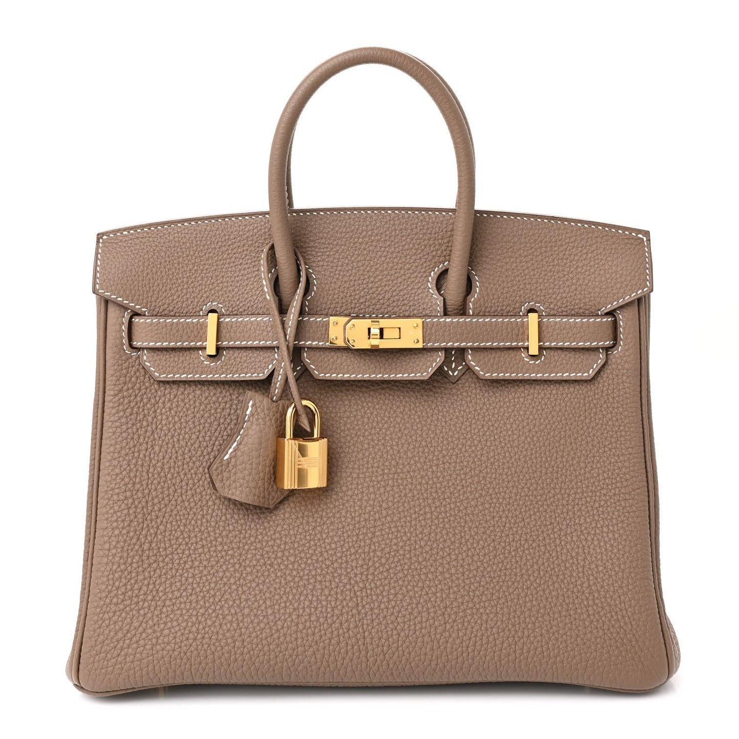 Hermes Togo Birkin Etoupe Handbag Travel Bag 25 Etoupe 1756182