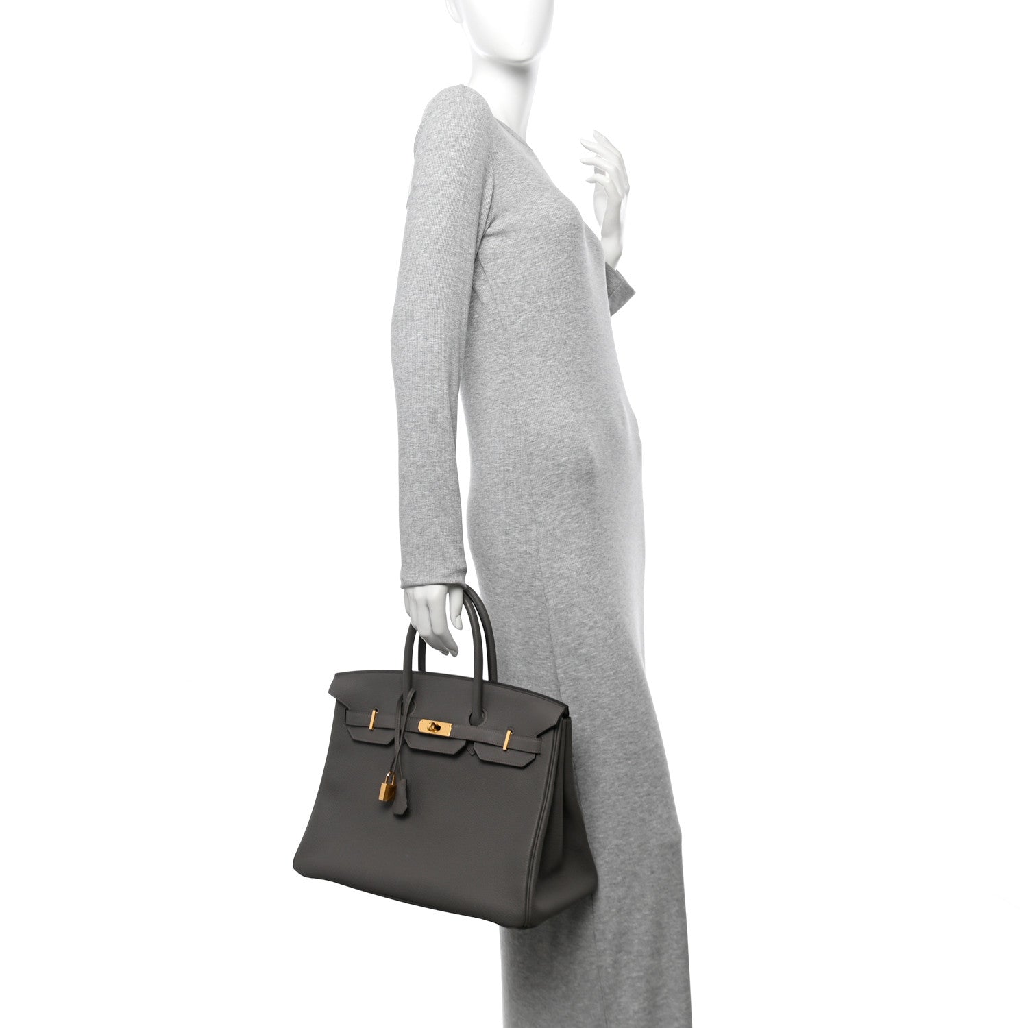 Hermes Togo Birkin Etain Handbag Travel Bag