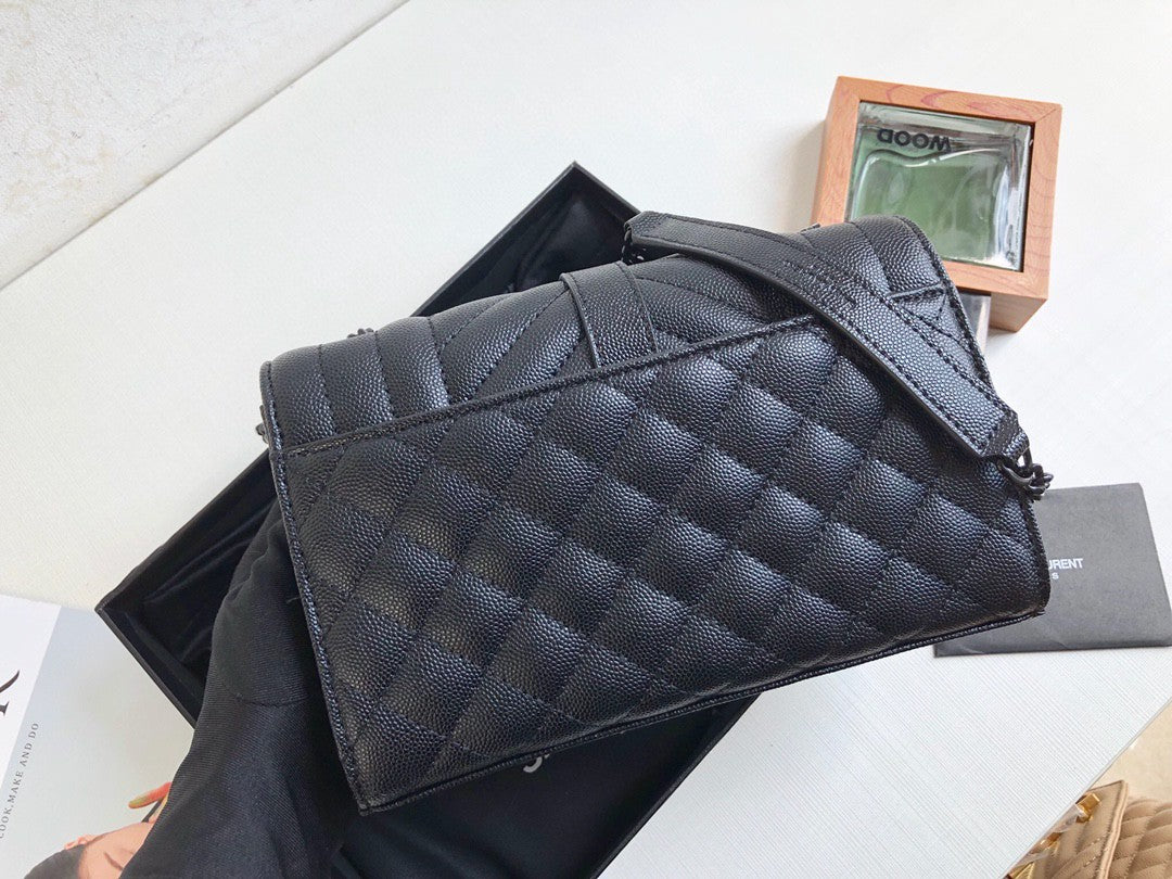 YSL Saint Laurent Envelope Crossbody Bag Monogram Quilted Chain Ysl 600195Bow981000 2408