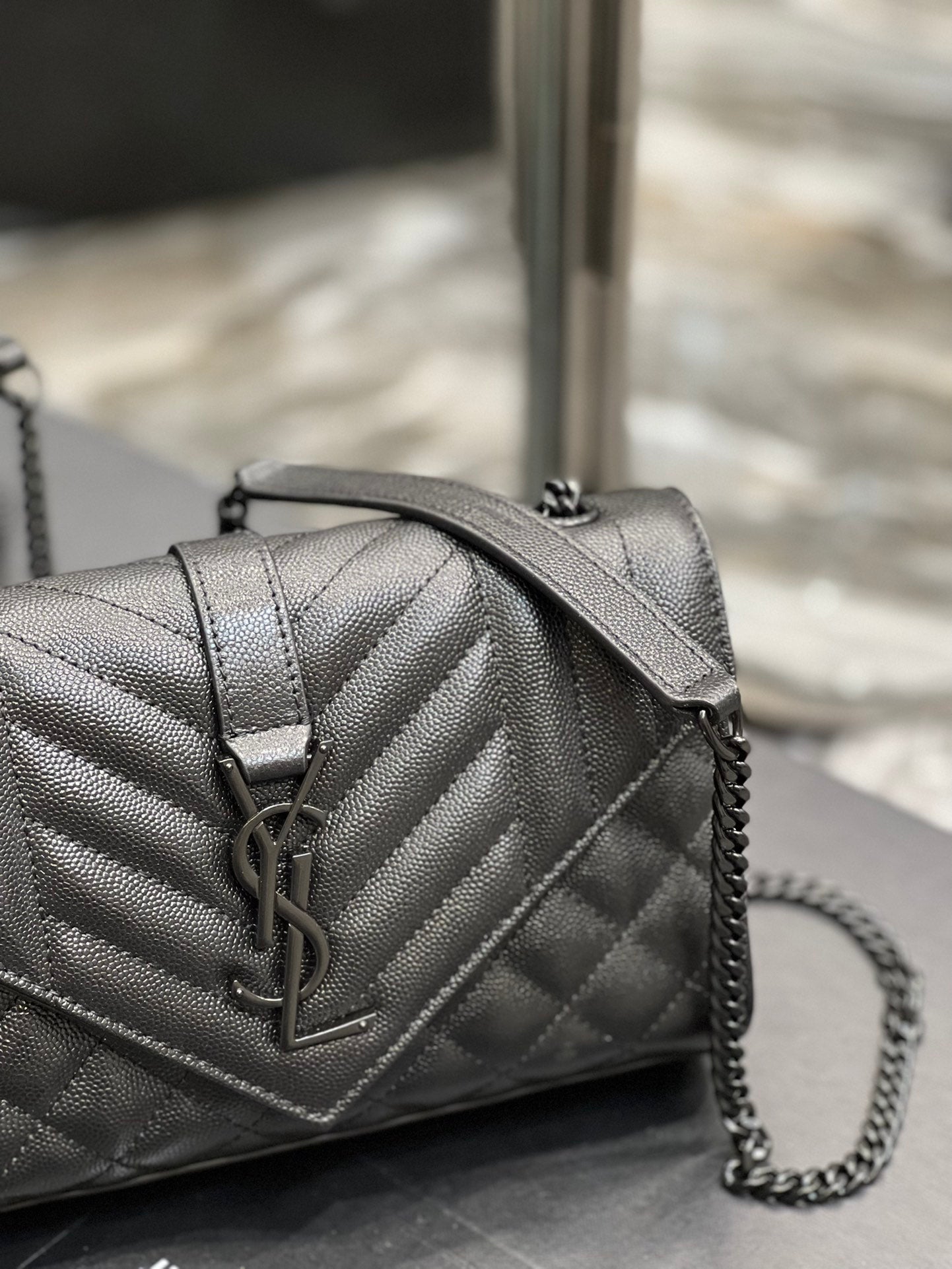 YSL Saint Laurent Ysl Saint Laurent Small Bag Black In Mix Travel Bag Ysl 600195Bow981000 3644