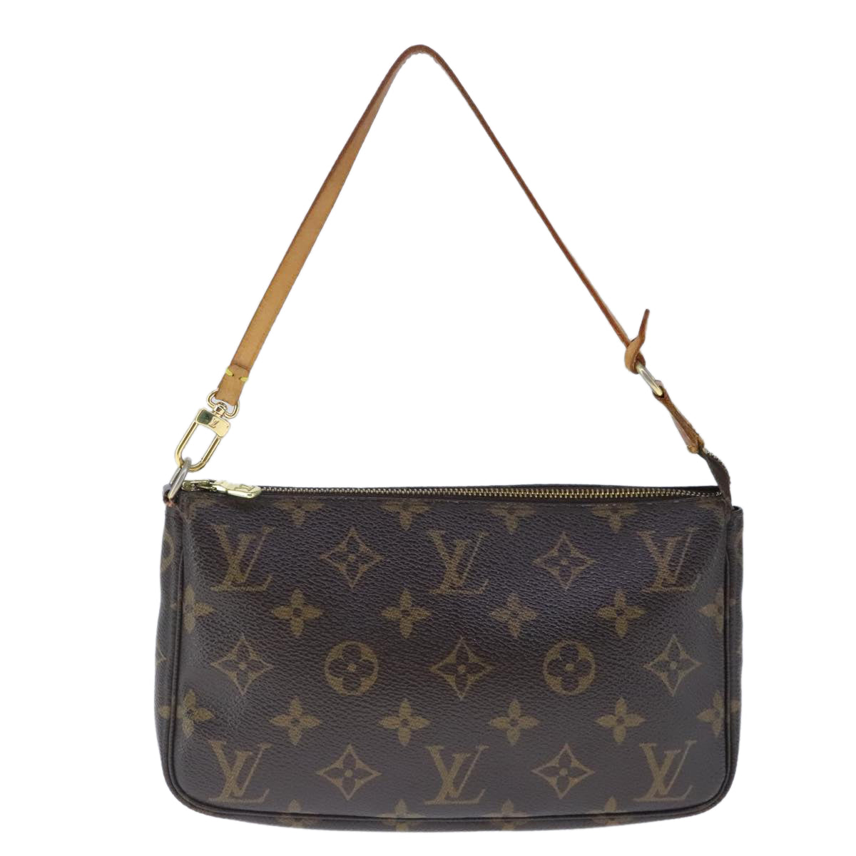 Louis Vuitton Pochette Accessoire  Canvas Clutch Bag
