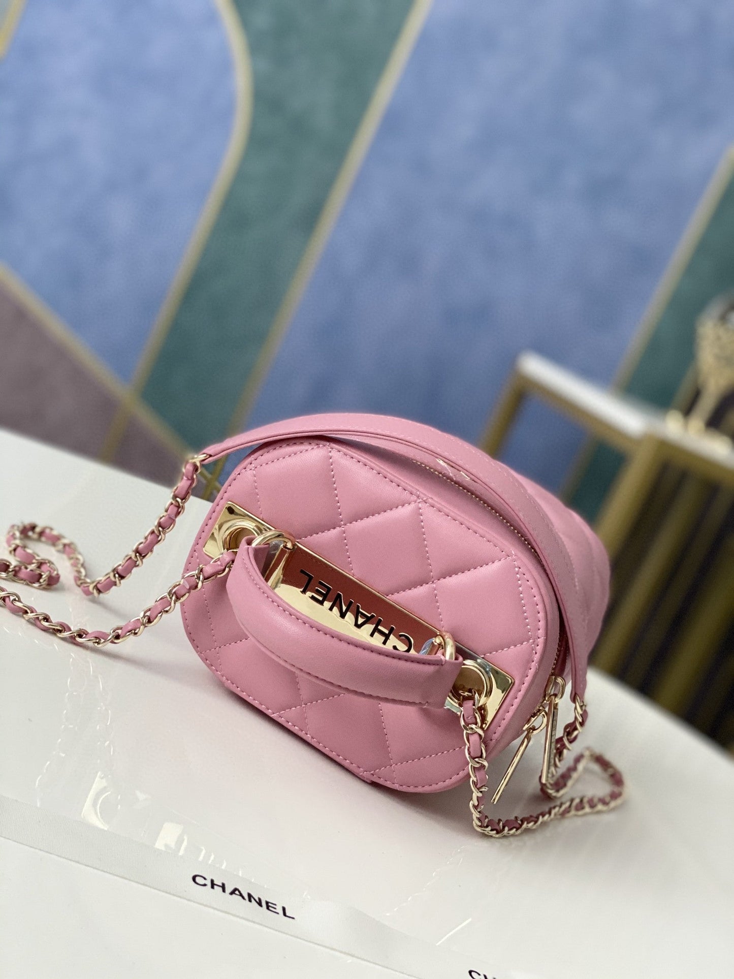 Chlvanity Case Hardware Pinike For Women Handbags Gold Shoulder Bag