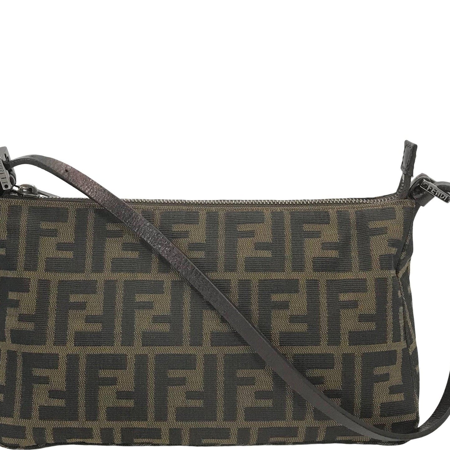 Fendi Zucca Pochette Travel Bag Canvas