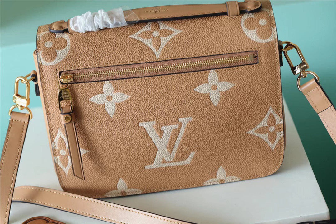 Top Quality Pochette Metis Empreinte Arizona Creme Monogram Brown Crossbody Bag