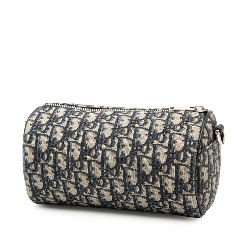 Dior Oblique Roller Shoulder Bag Leather Canvas