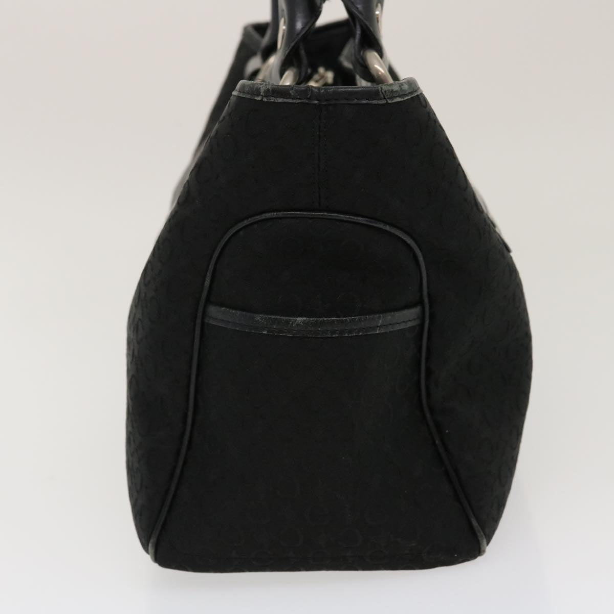 Luxury C Macadam Tote Bag Buggy Bag Canvas Black