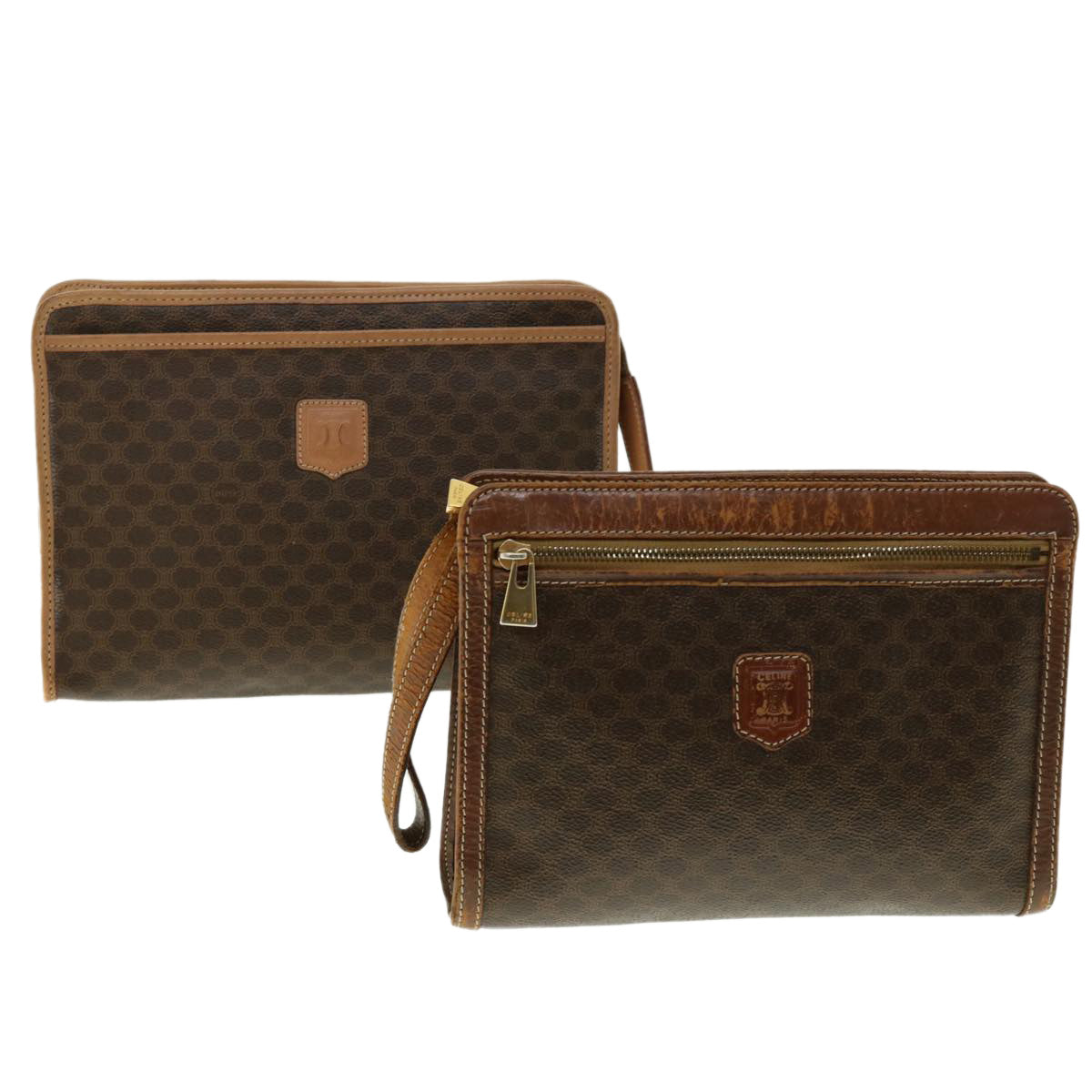Luxury Macadam Clutch Bag Pvc Set Fm Leather Canvas