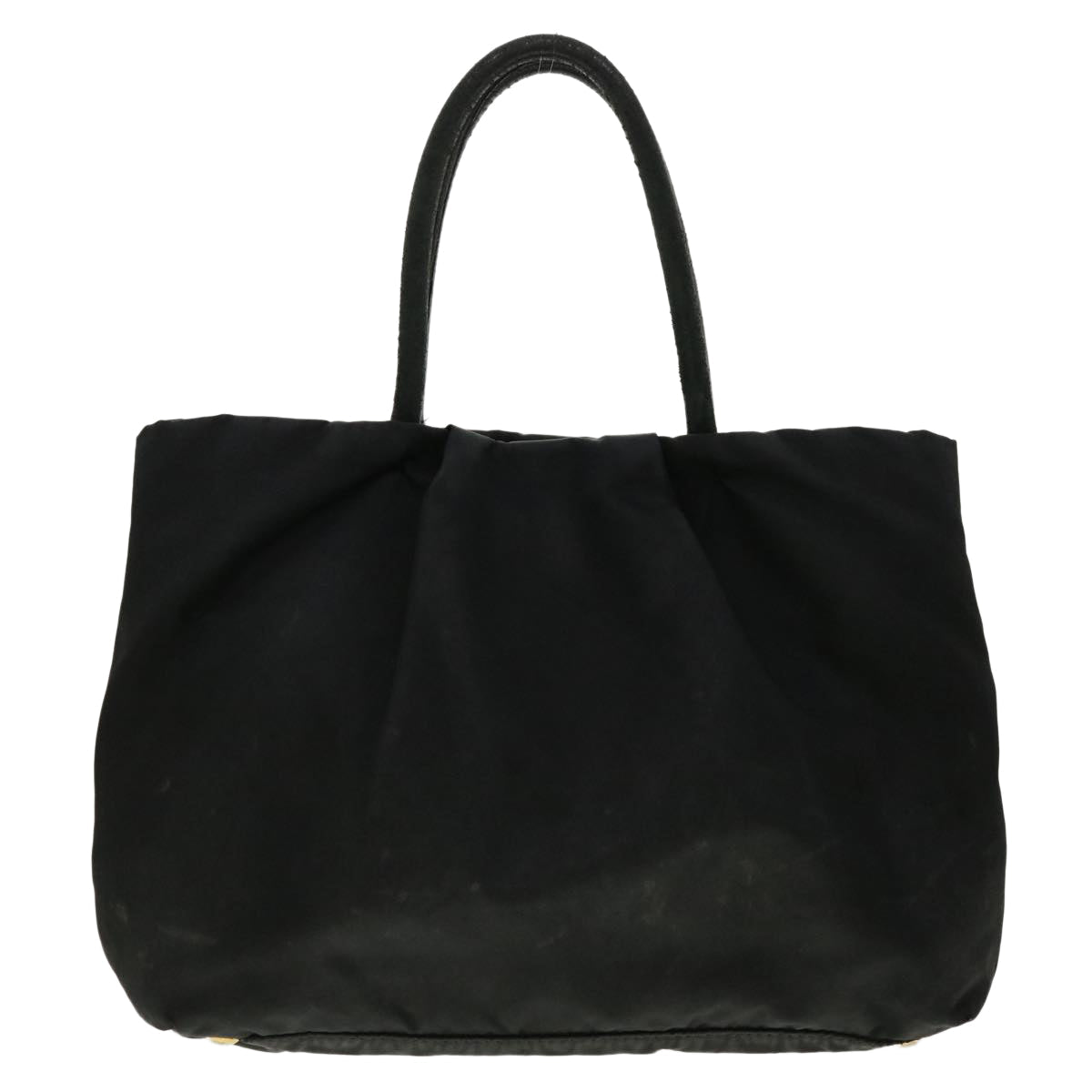 Prada Hand Bag Auth Nylon Black Travel Bag