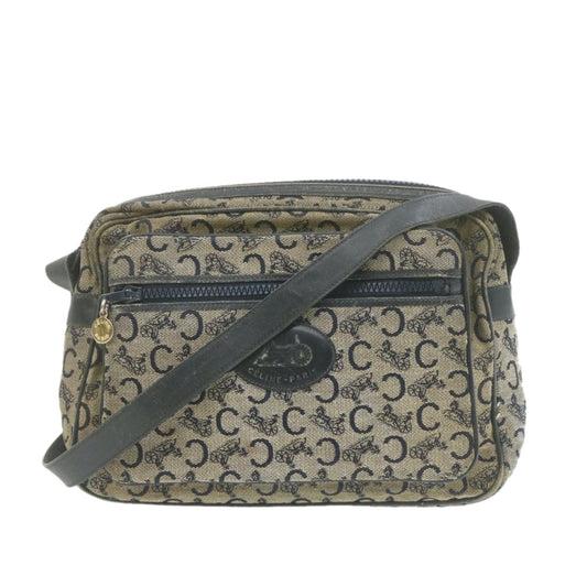 Luxury Horse Carriage C Macadam Shoulder Bag Canvas Blue