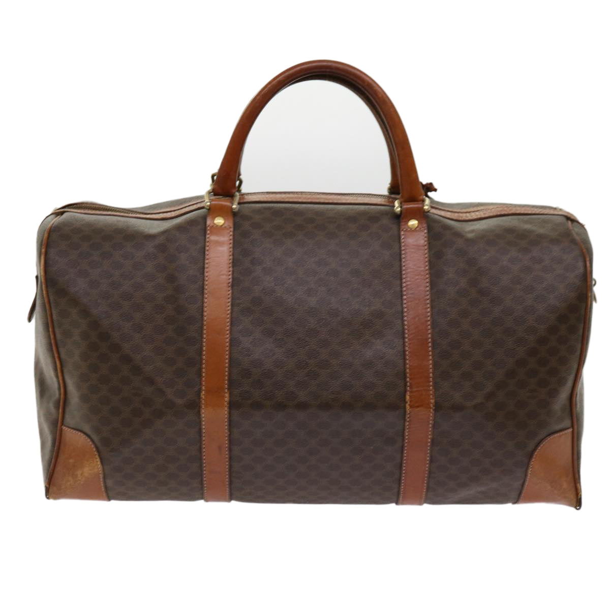 Luxury Macadam Boston Bag Pvc Fm Leather Canvas Travel Bag