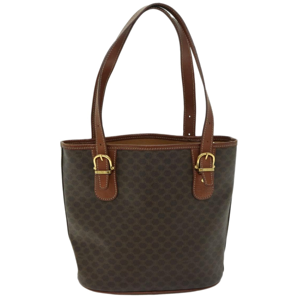 Luxury Macadam Tote Bag Pvc Fm Canvas Brown