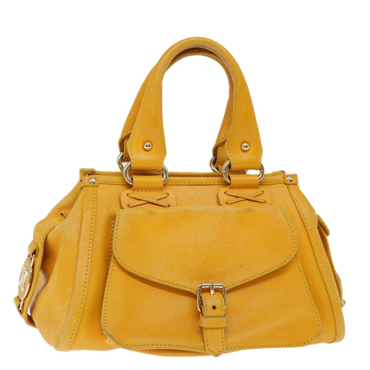 Luxury Hand Bag Yellow Fm Leather Travel Bag