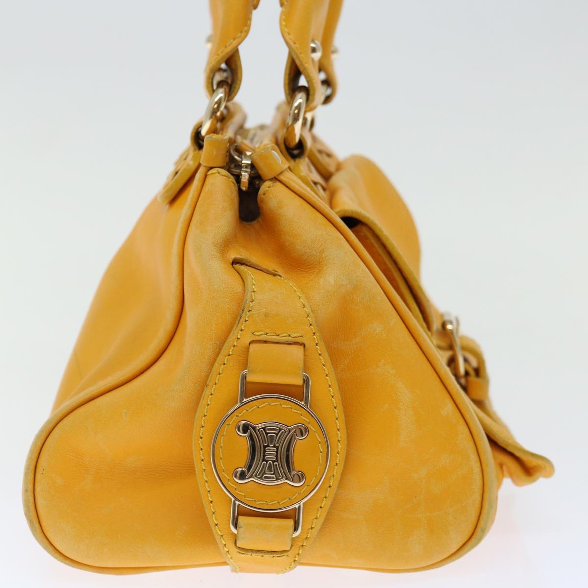 Luxury Hand Bag Yellow Fm Leather Travel Bag