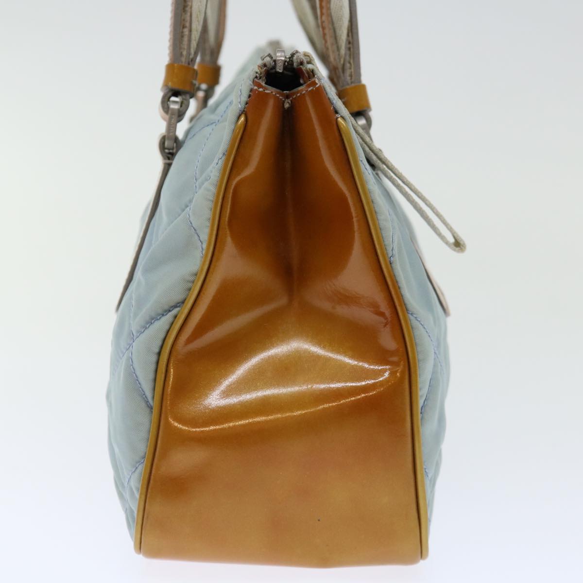 Prada Shoulder Bag Auth Nylon Blue Blue Auth Fm3362