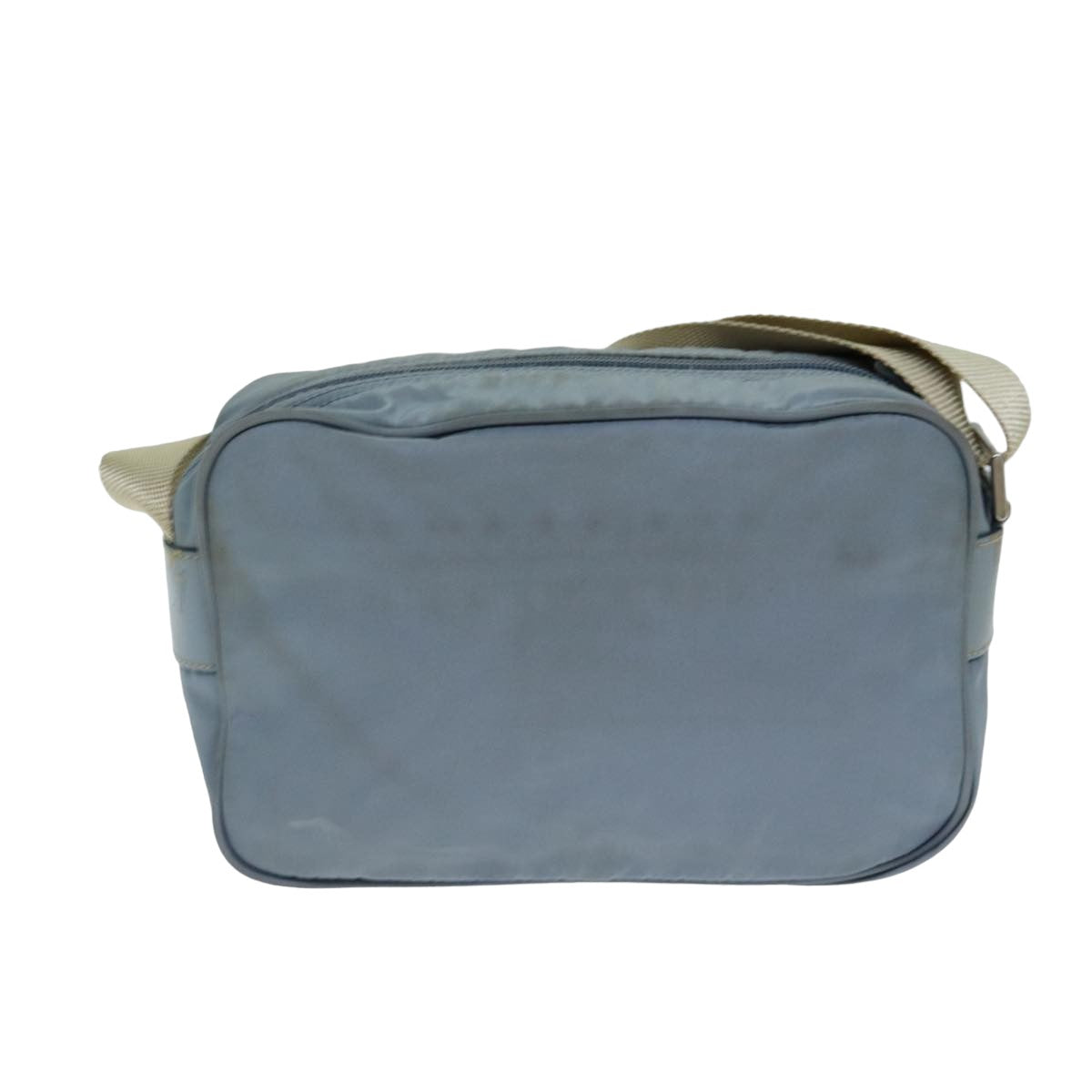 Prada Shoulder Bag Auth Nylon Blue Blue Auth Fm3565