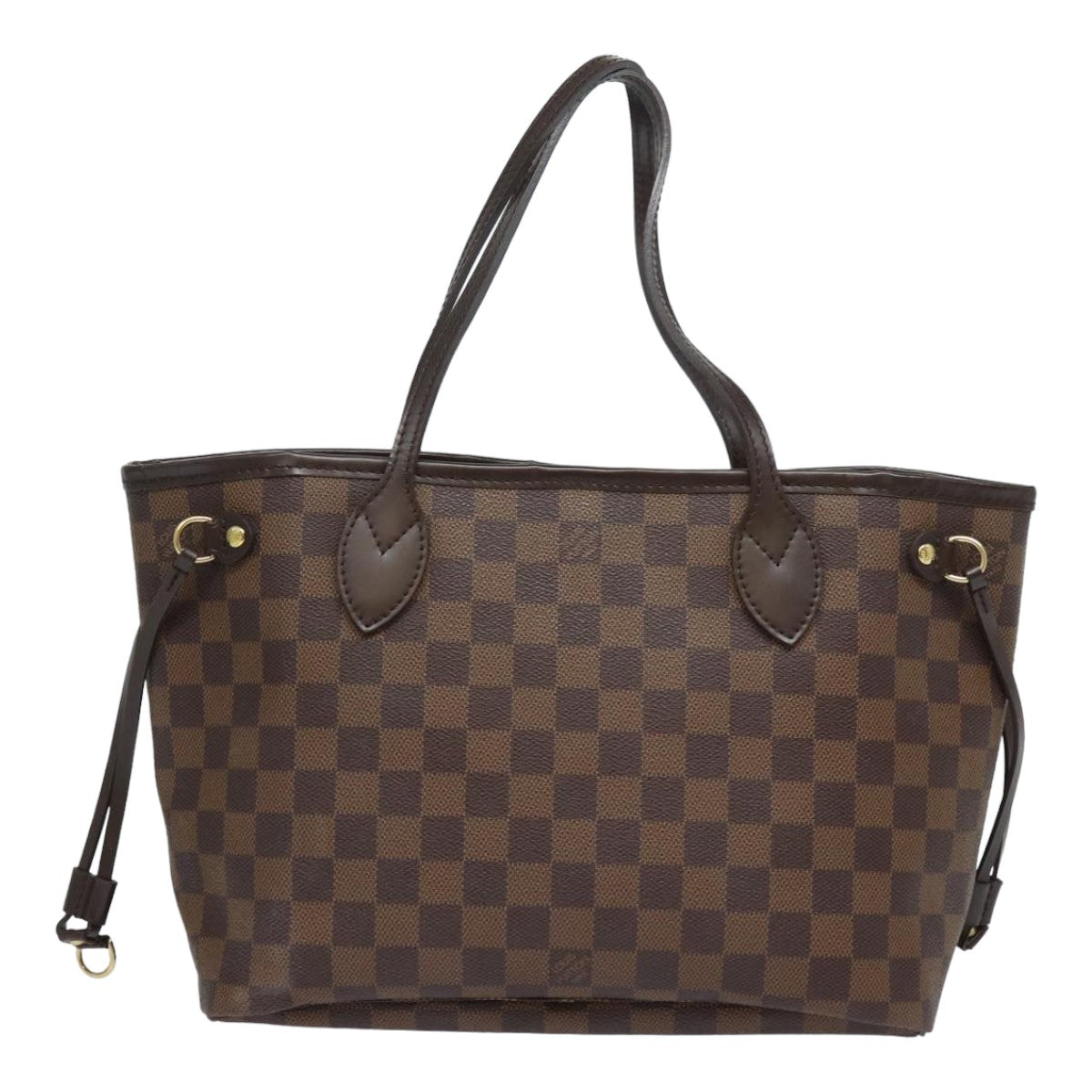 LOUIS VUITTON Damier Ebene Neverfull PM Tote Bag N51109 LV Auth fm3574A
