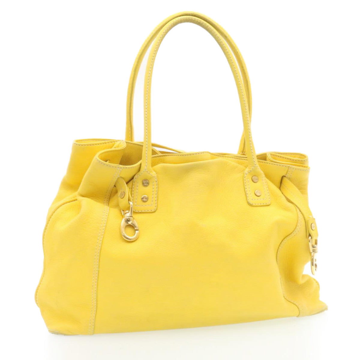 Luxury Shoulder Bag Yellow Fm Leather