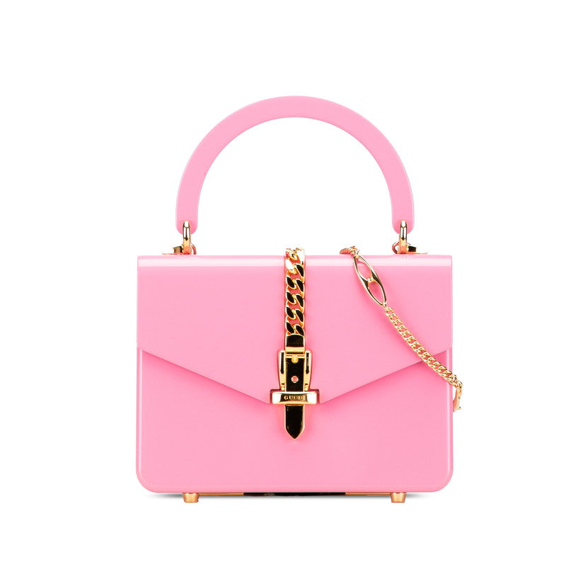 Gucci Sylvie Plastic 2Way Handbag Travel Bag