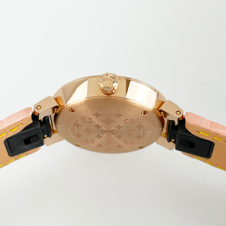 Louis Vuitton Tambour Slim Star Blossom 28 battery replacedquartz Women's Watches