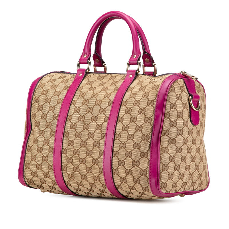 Gucci Boston Bag Handbag Canvas Travel Bag