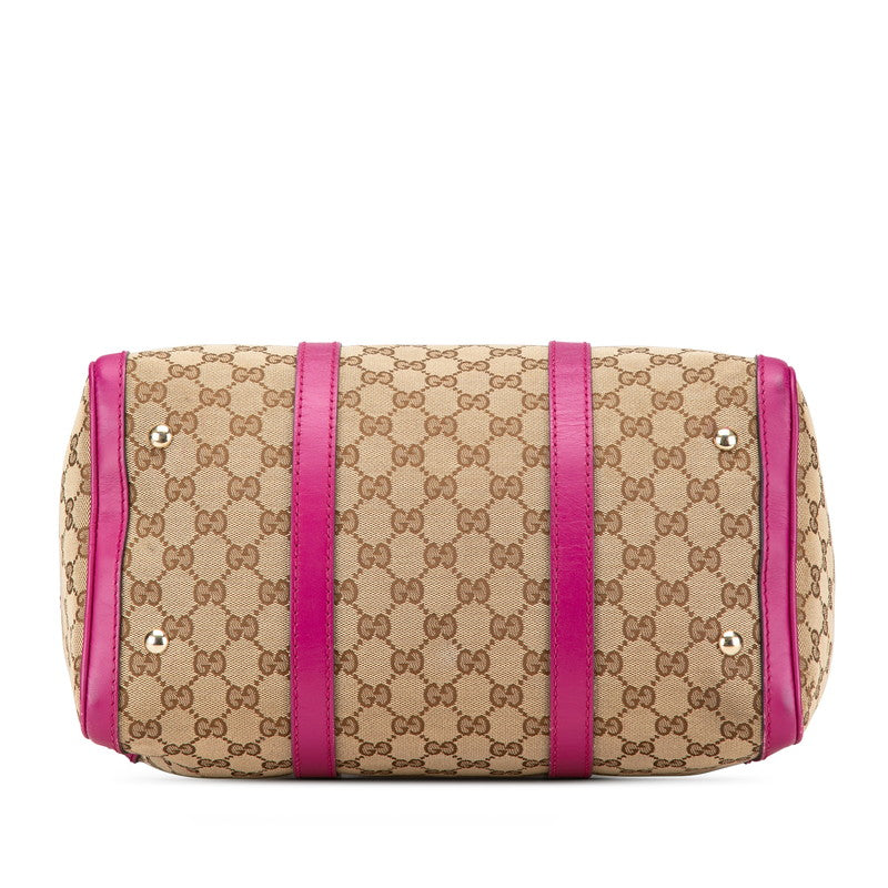 Gucci Boston Bag Handbag Canvas Travel Bag