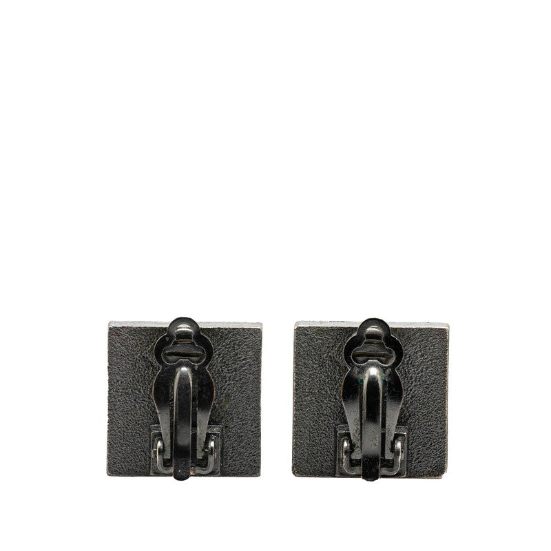 Chanel Metal Square Coco Mark Rhinestone Earrings 00A Bag