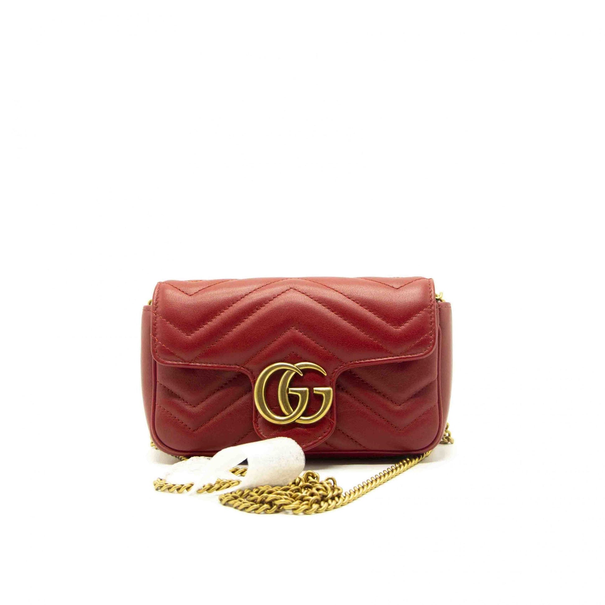 Gucci Marmont Matelass Super Bag Leather Mini Travel Bag