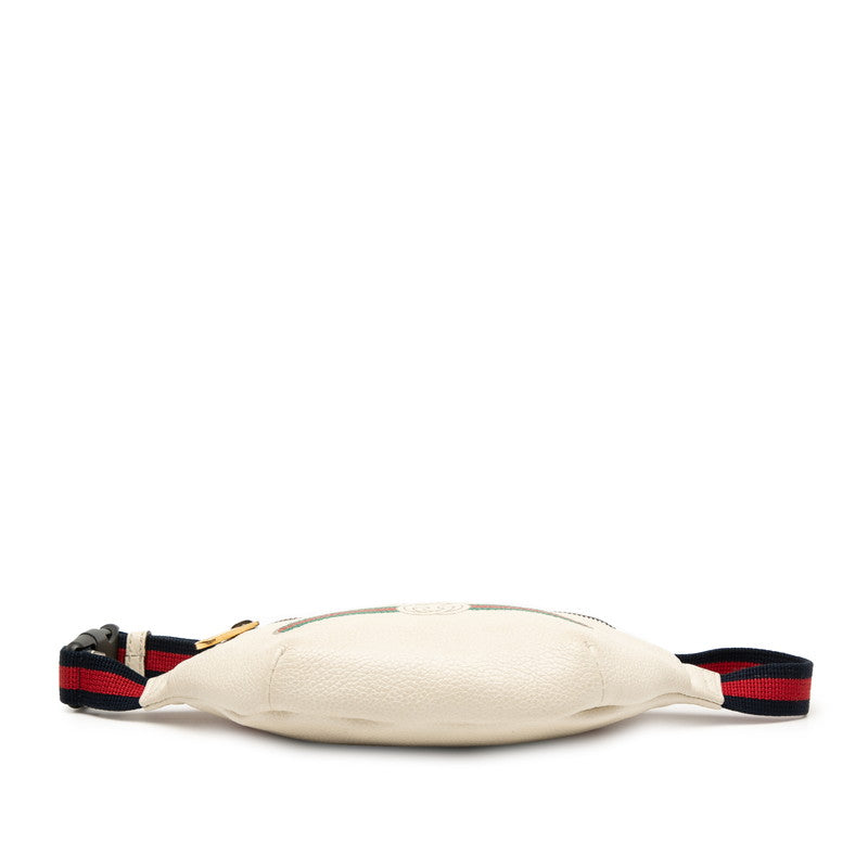 Gucci Shearling Line 2Way Waist Bag Leather Logo Travel Bag