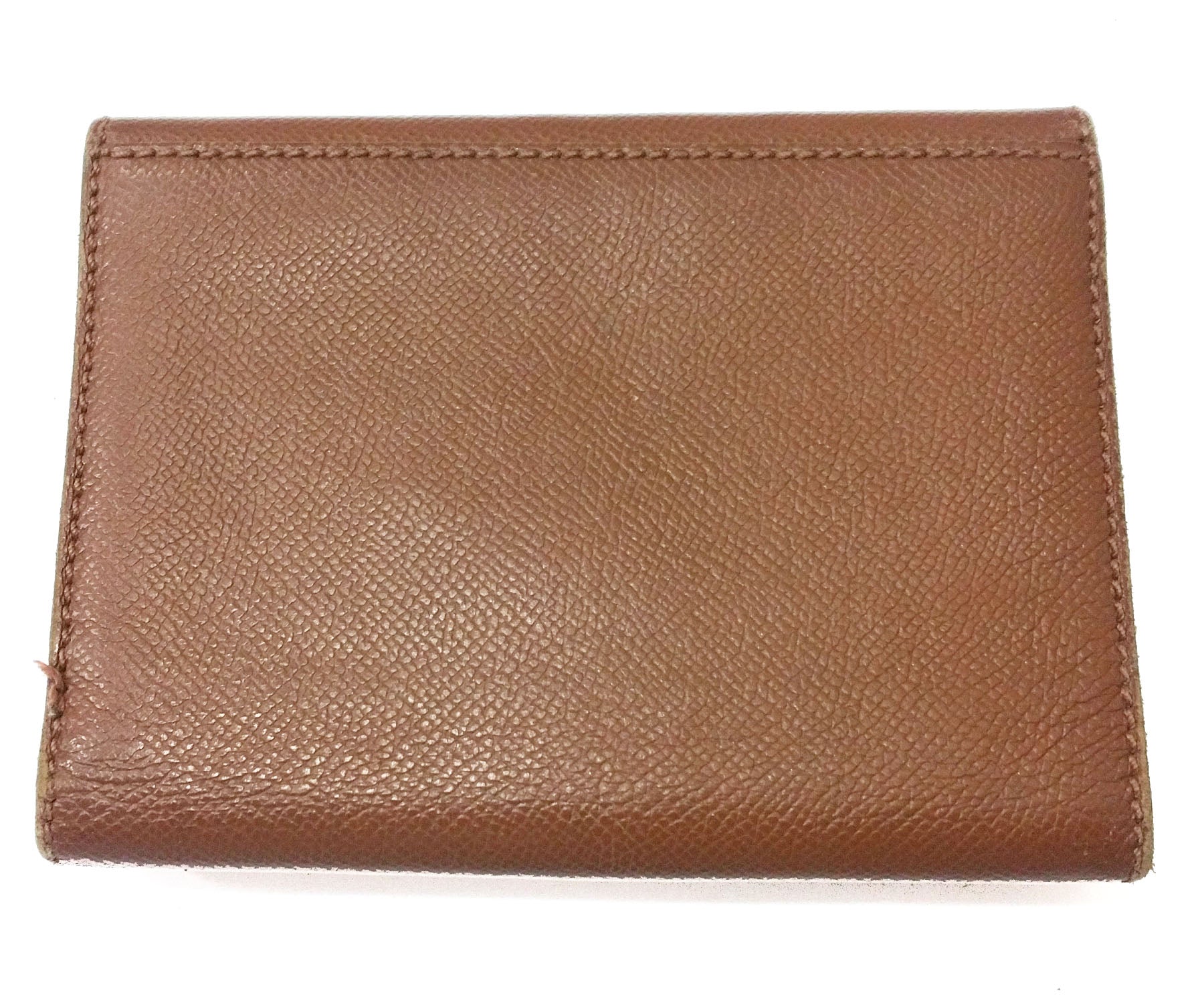 CHANEL   Brown Caviar Tri-Fold Wallet