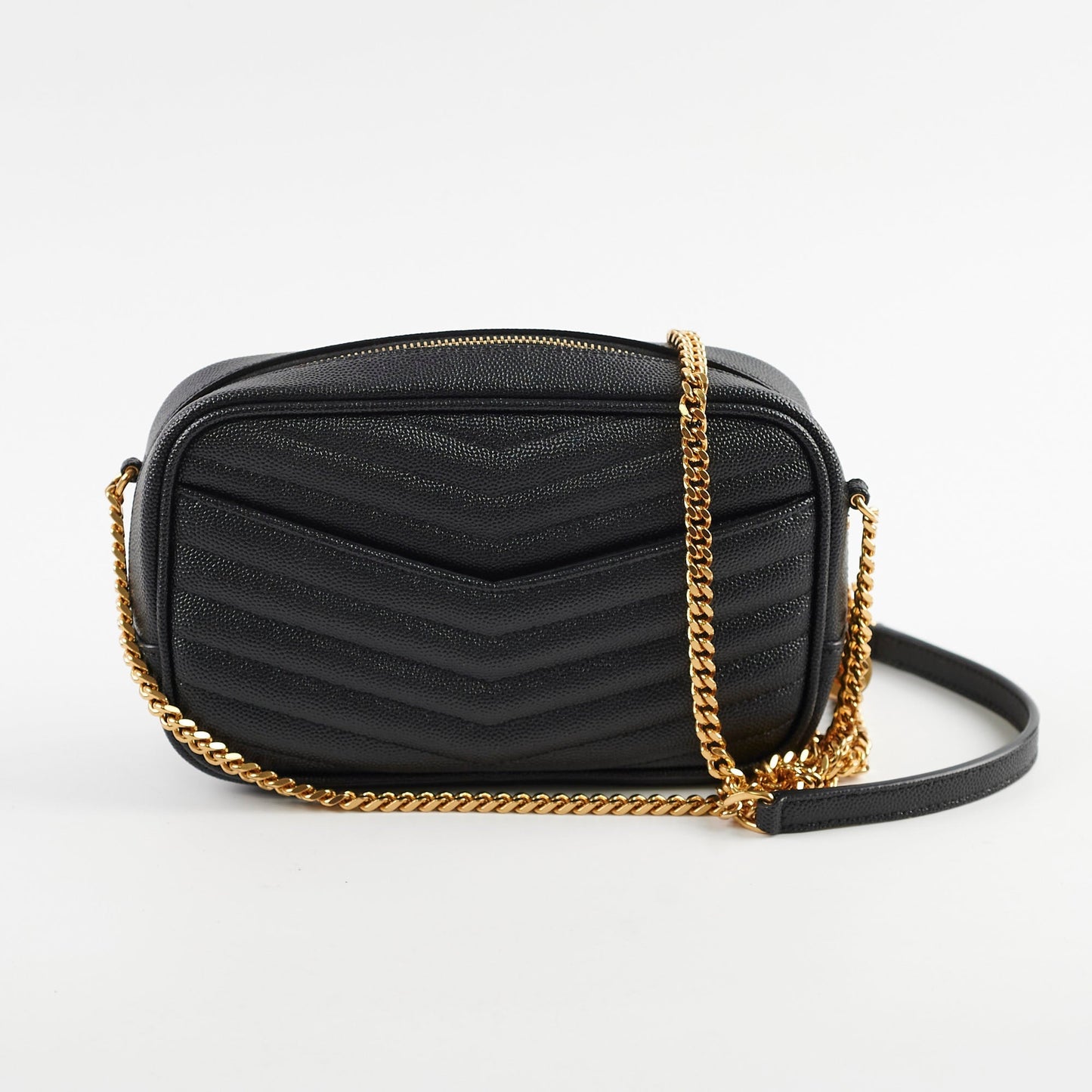 YSL Saint Laurent Lou Camera Crossbody Bag Black Mini