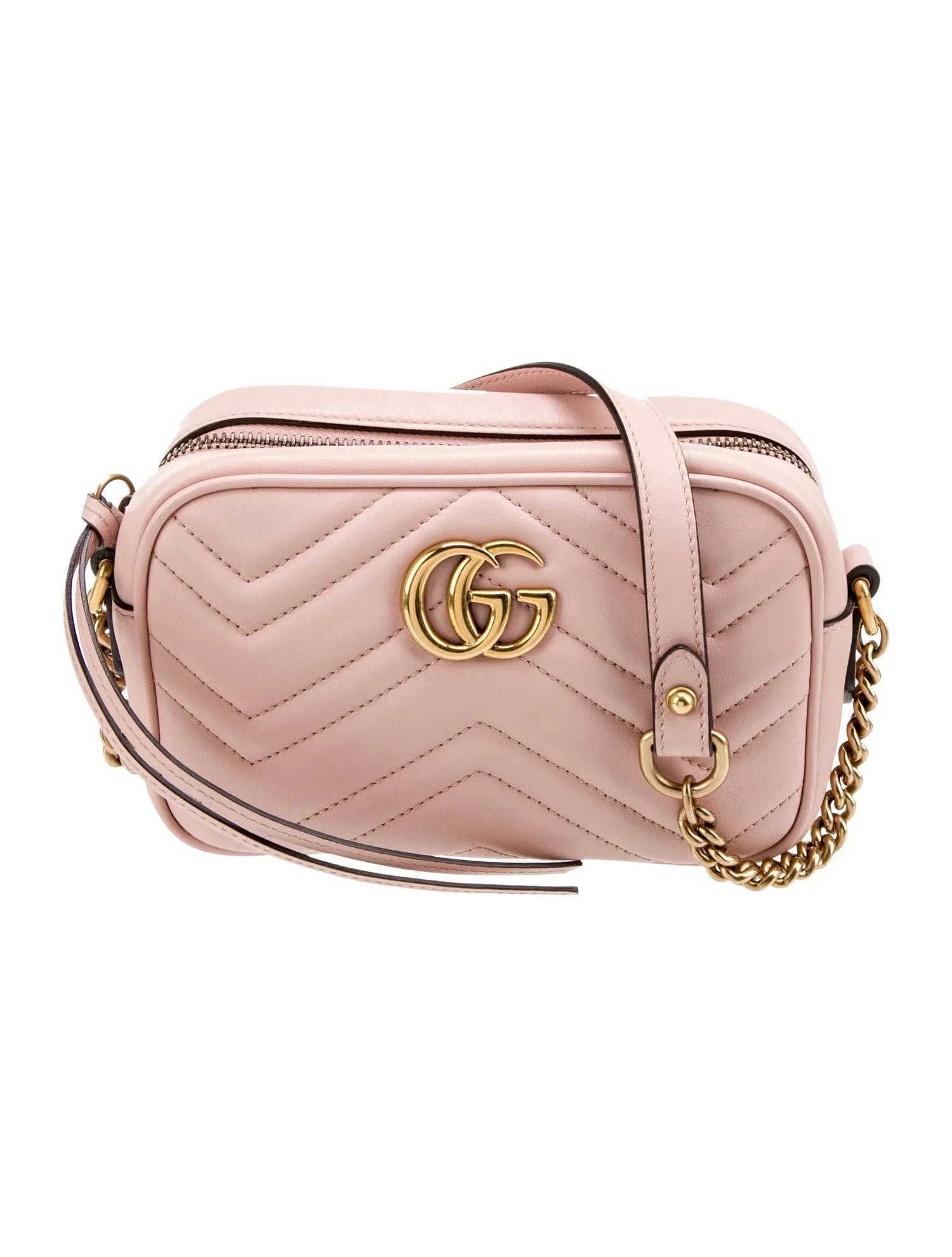 Gucci GG MARMONT Leather Calfskin Mini Crossbody Bag