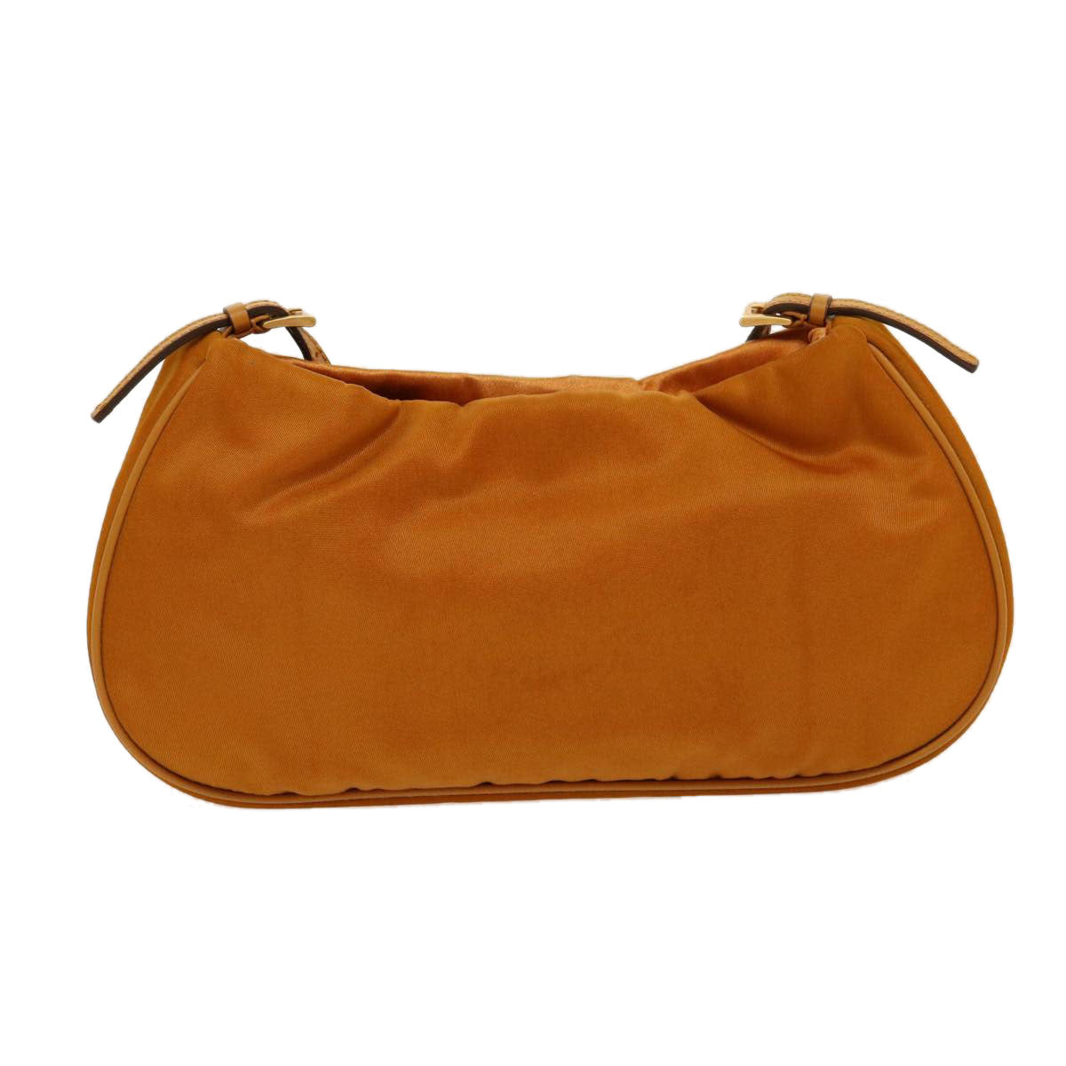 Prada Shoulder Bag Nylon Orange Chain