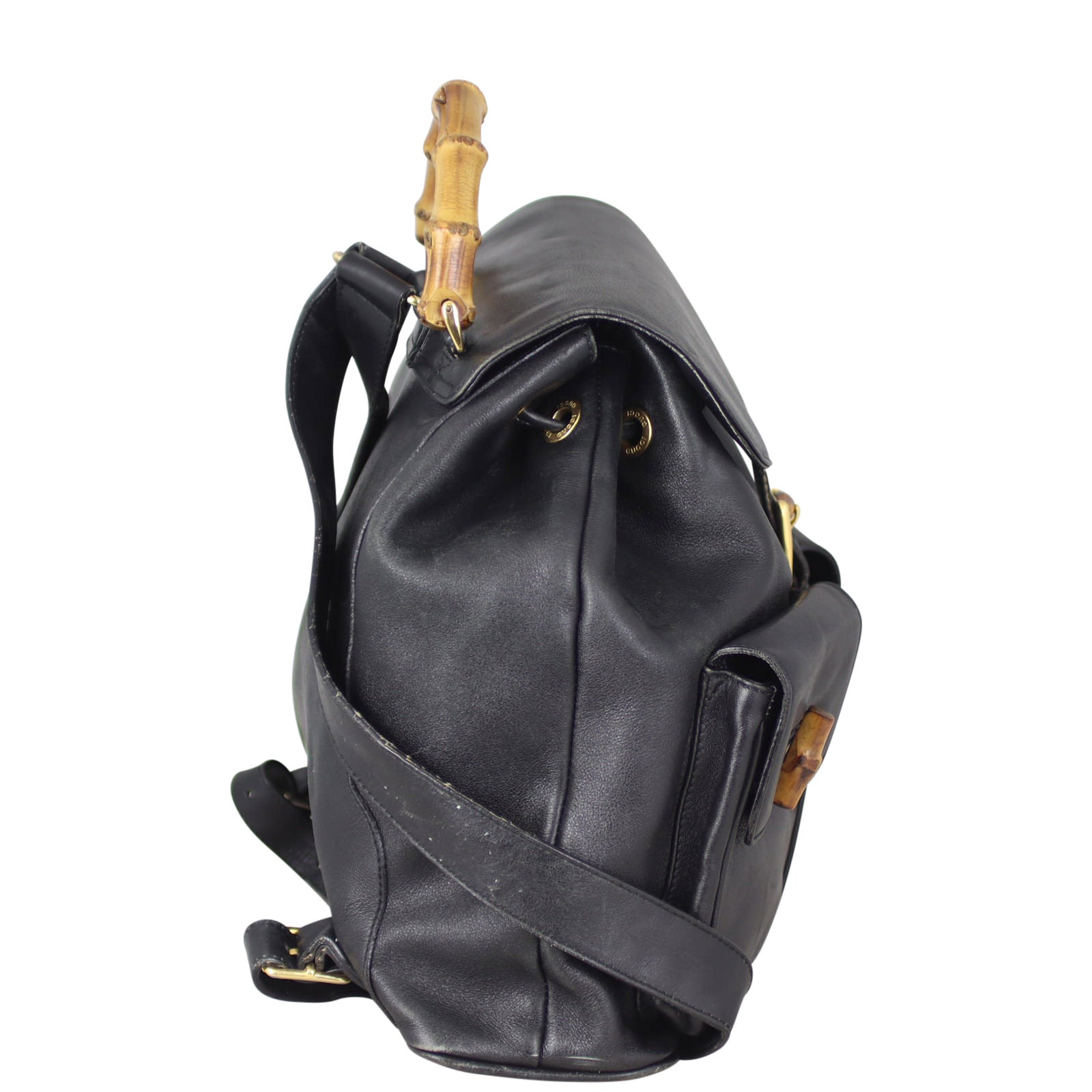 Gucci Bamboo Leather Backpack Large