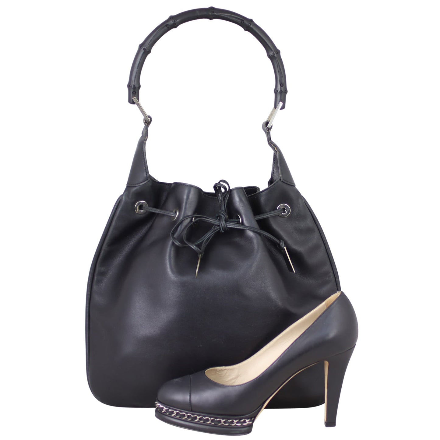 Gucci Bamboo Drawstring Hobo