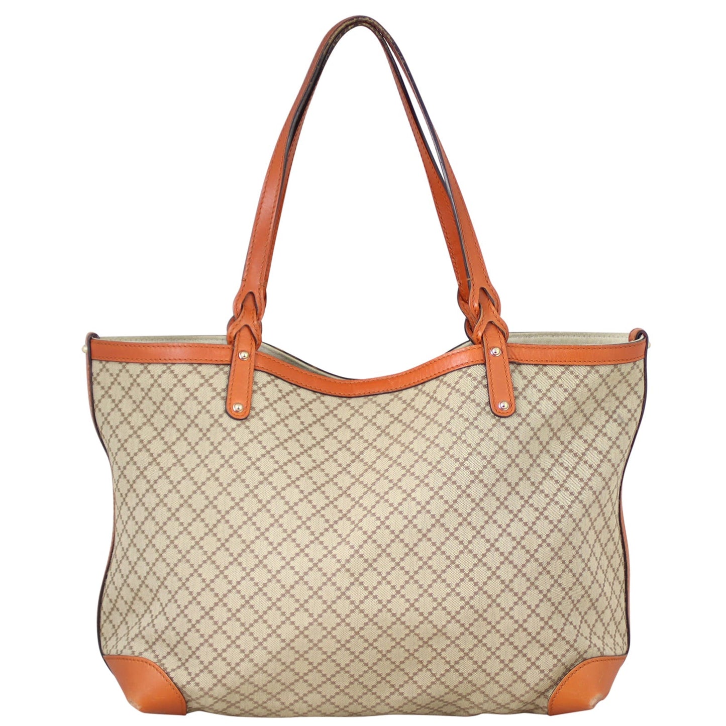 Gucci Diamante Canvas Craft Tote with Pouch
