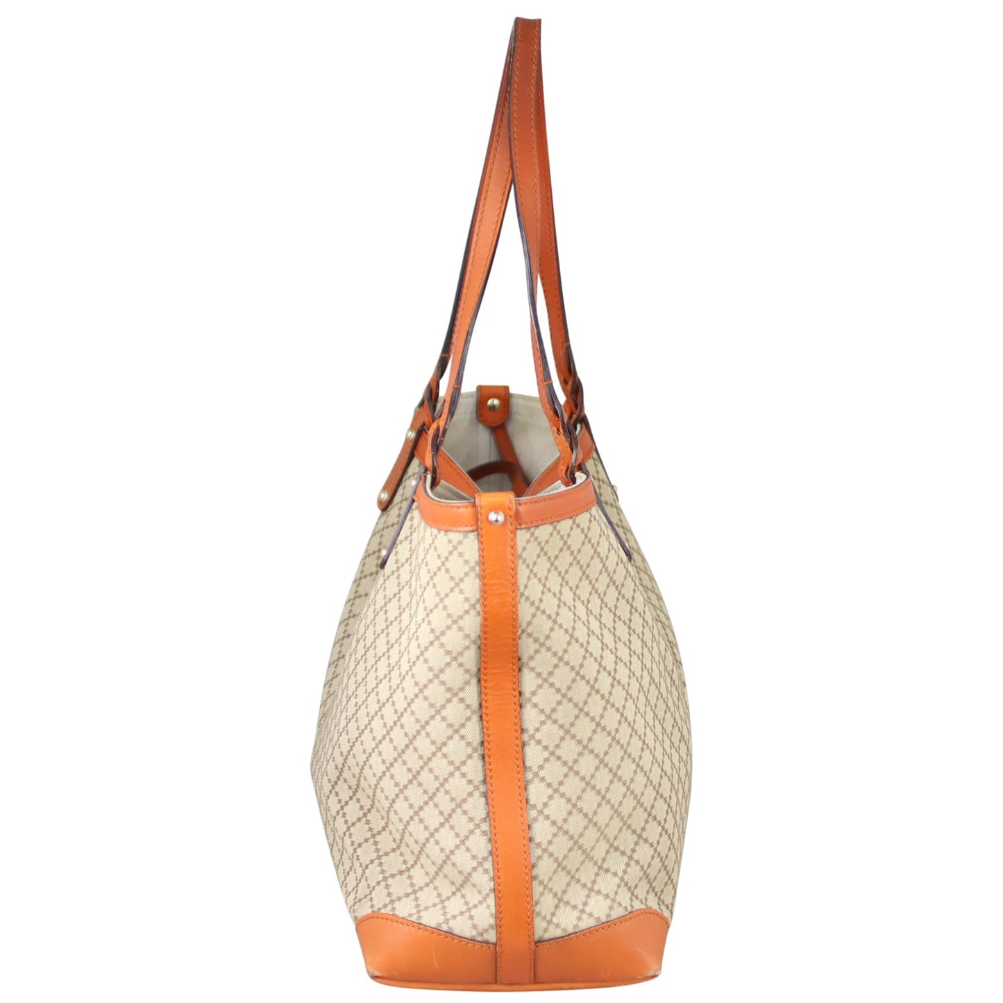 Gucci Diamante Canvas Craft Tote with Pouch