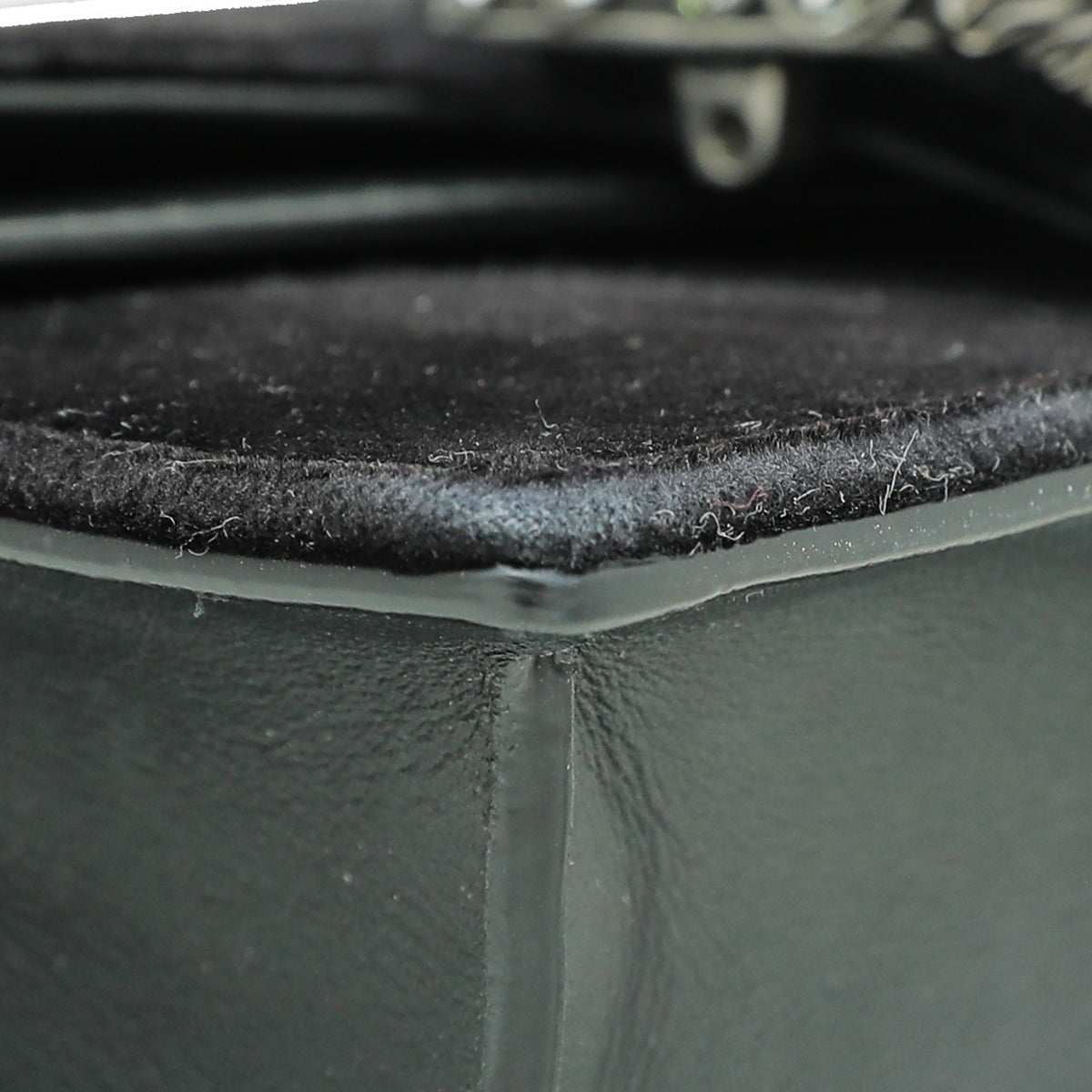 Gucci Black Velvet Dionysus Crystal Super Mini Bag