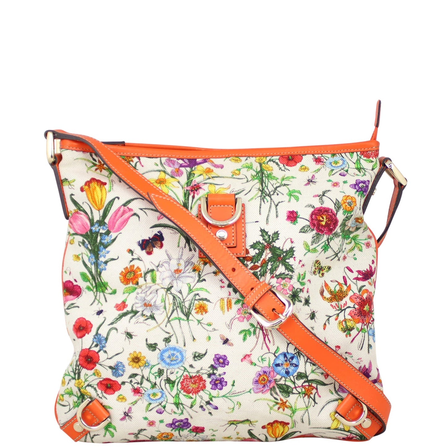 Gucci Flora Canvas Messenger Bag