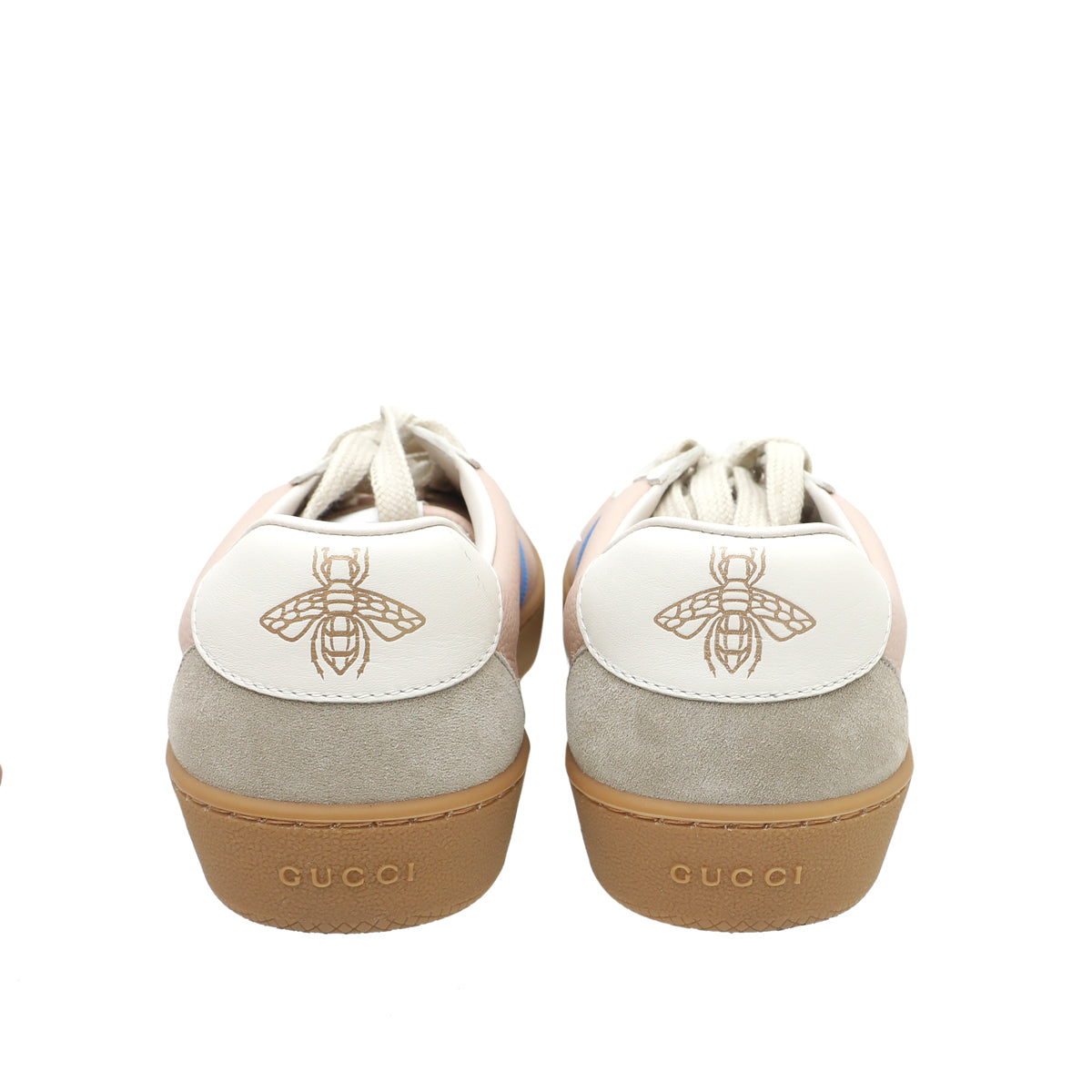 Gucci Oatmeal Soft Rose G74 Web Women Sneakers 37