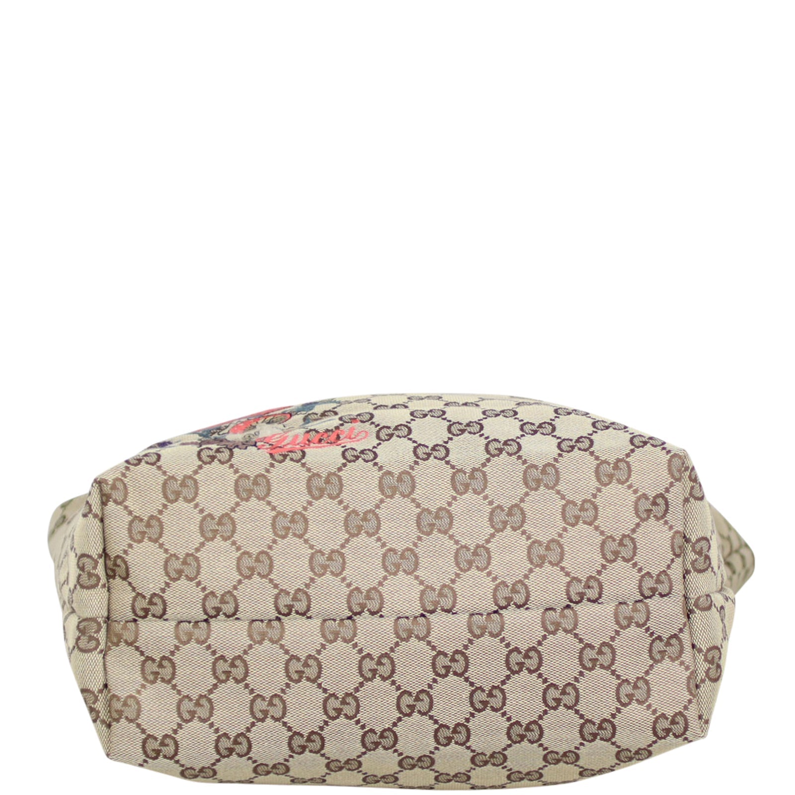 Gucci GG Canvas Embroidered Mushroom Vertical Tote