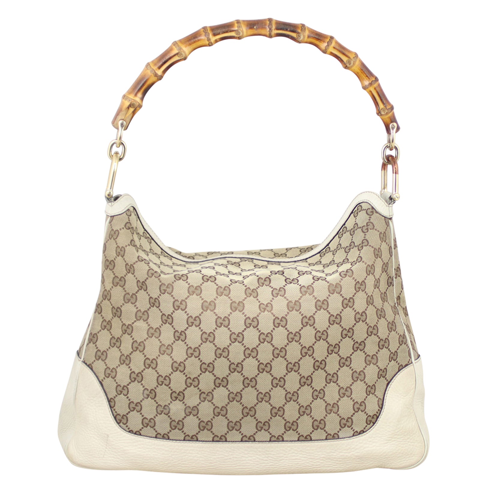 Gucci GG Canvas Peggy Bamboo Tote
