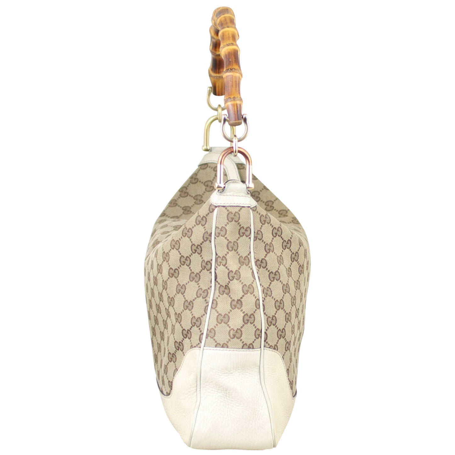 Gucci GG Canvas Peggy Bamboo Tote