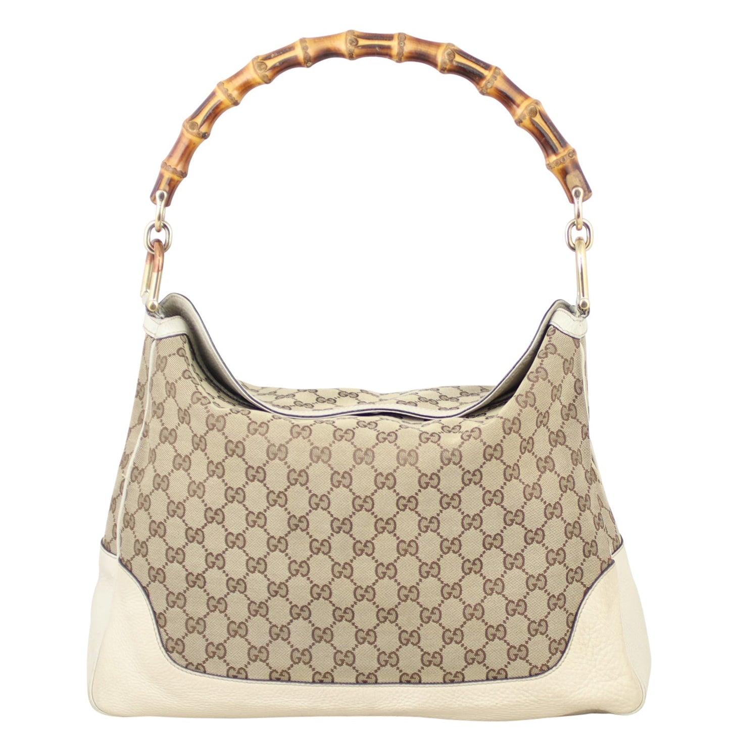 Gucci GG Canvas Peggy Bamboo Tote