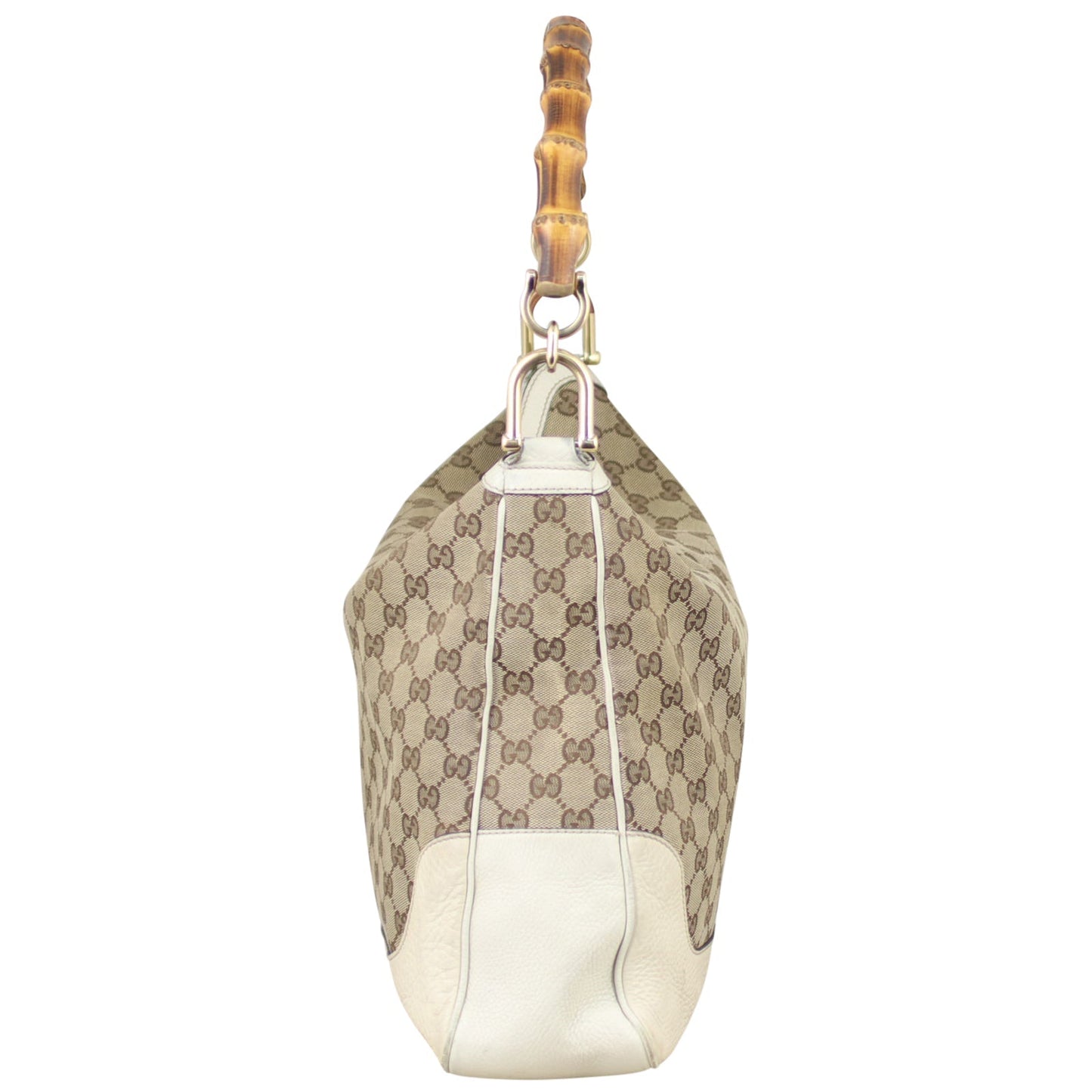 Gucci GG Canvas Peggy Bamboo Tote