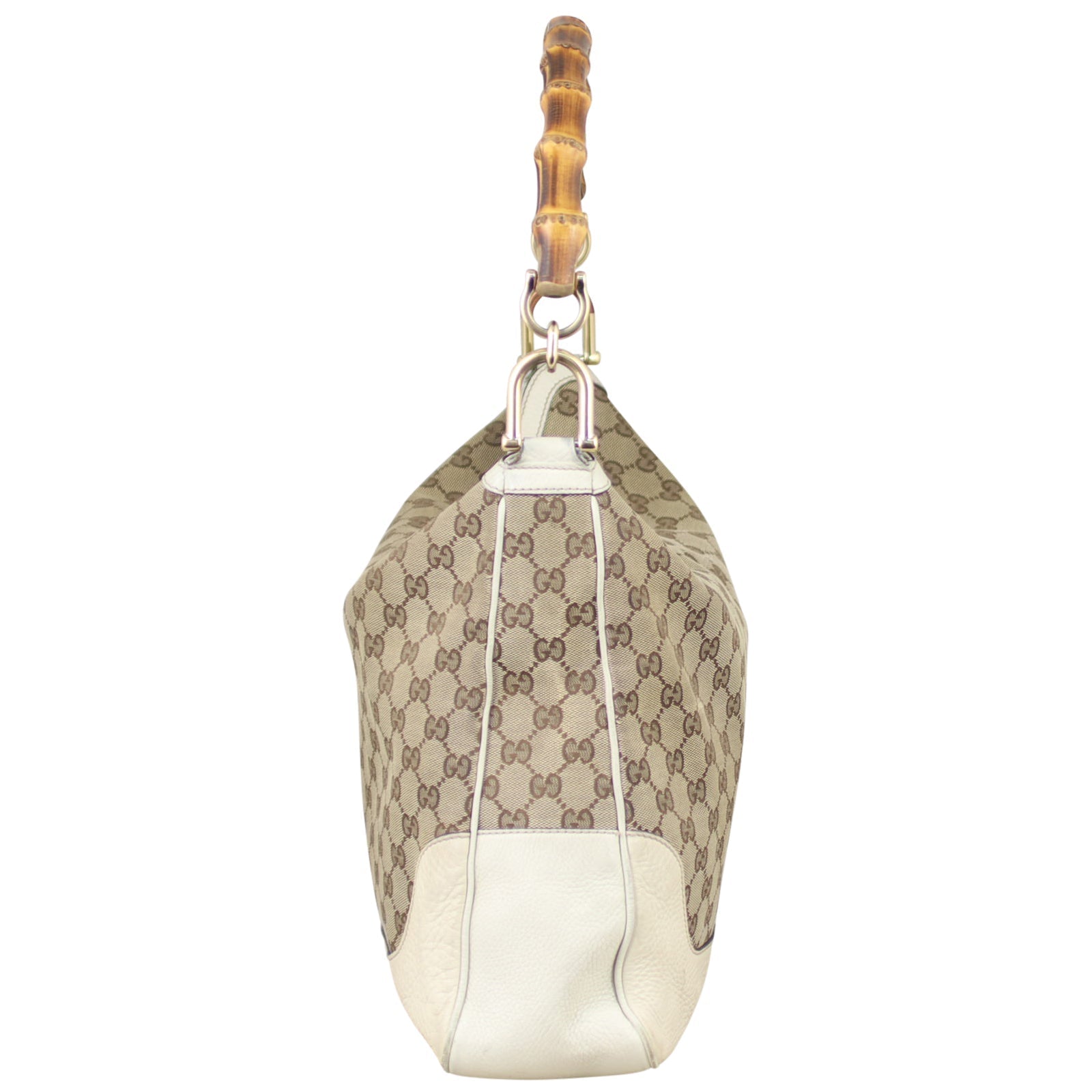 Gucci GG Canvas Peggy Bamboo Tote