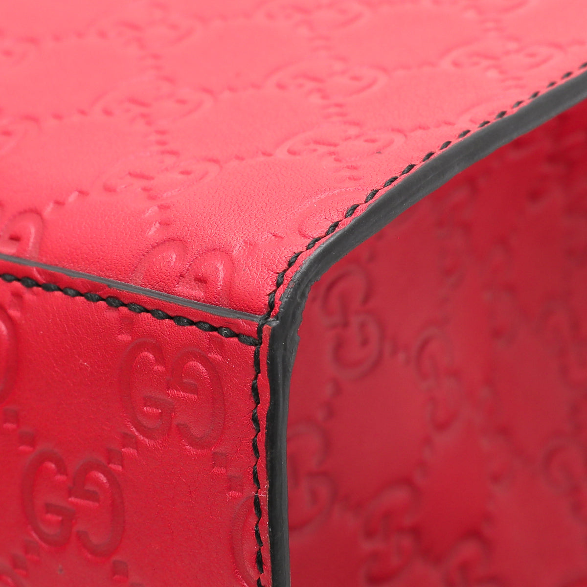 Gucci Red GG Guccissima Emily Large Bag