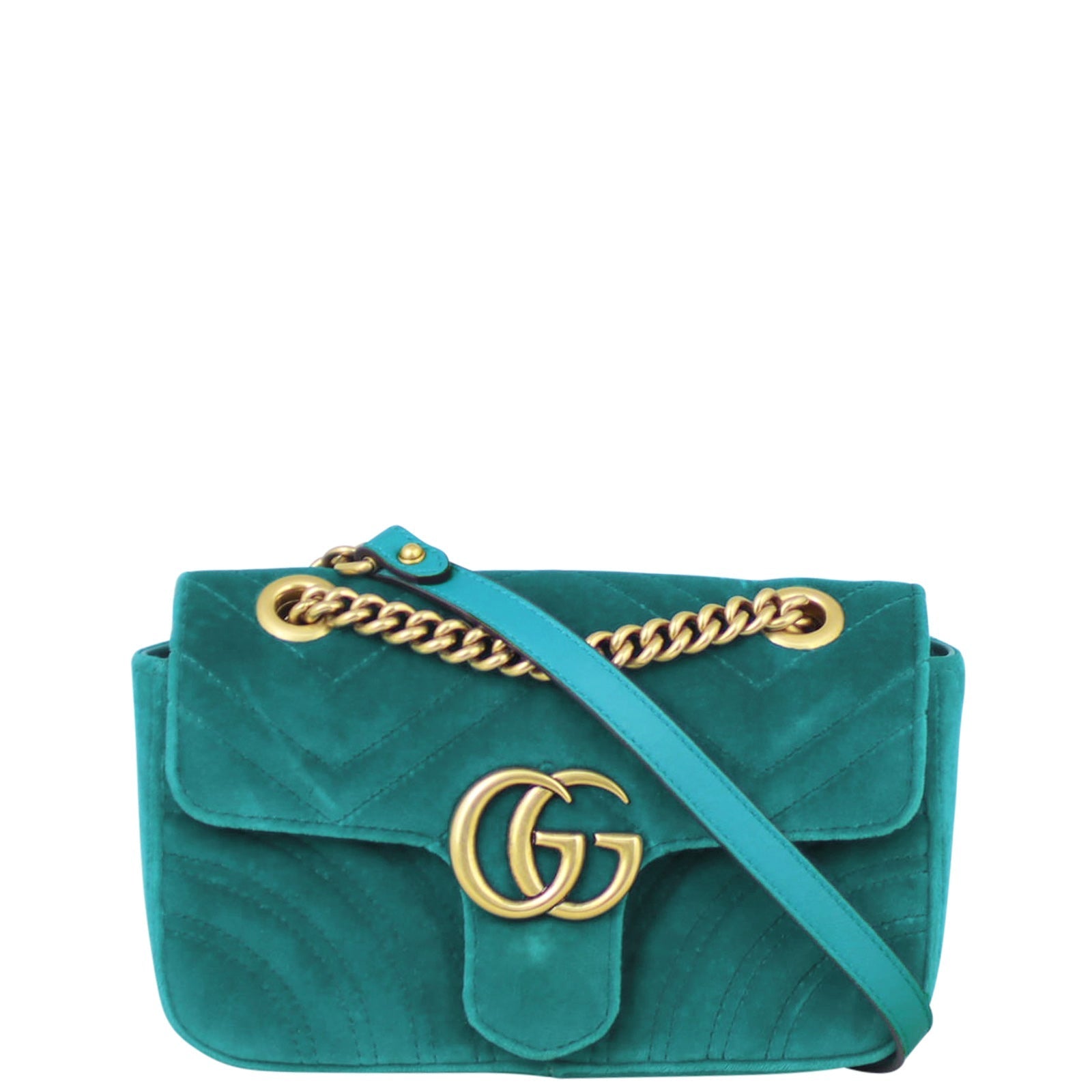 Gucci GG Marmont Velvet Mini Shoulder Bag